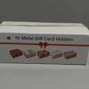 Gift Card Holder Tin Boxes for Christmas - 10 Unique Tins Holders with Lids for Gift Cards & Money - Perfect for Birthday Easter Valentines Any Holiday - Custom Red White Boxed for Easy Gift Giving