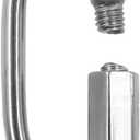 2 x Quick Links,Heavy Duty Chain Hooks Safety Chain Connector,TTZEZE SUS304 D Shape Locking Carabiner,Screw Chain Link Keychain for Outdoor,Fence,Gate,Pet Dog,Towing,Swing,Shade Sail,Bird Toys