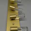 Bathroom Vanity Light Fixtures Over Mirror, Brushed Golden Finish Coating, 5 Light Wall Sconces for Bathroom