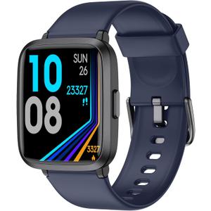 LIVIKEY Fitness Tracker Watch with Heart Rate Monitor, Activity Tracker with Pedometer, Sleep Monitor, Calories & Step Counter, IP68 Waterproof Smart Watches for Women Men Fitness Watch for Sports
