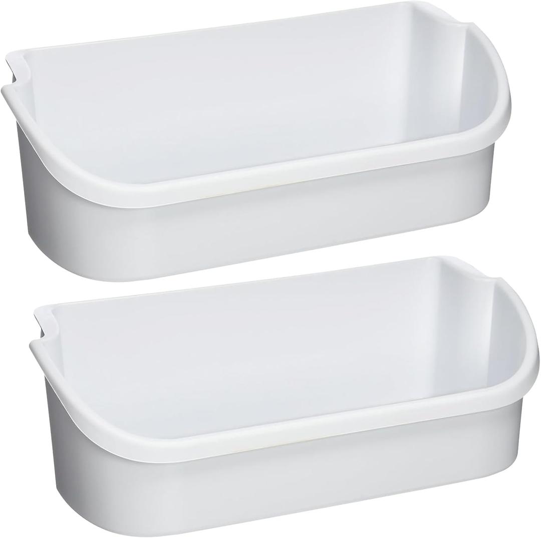 240356401 Refrigerator Door Bin Replace 240356402, AP2116036, PS430121，Compatible with Frigidaire Door Shelf Replacement Parts FFSS2614QE6A, FFSS2614QS4A, FFHS2611PFEA（2 pack）