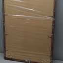 24x36 Poster Frame Set of 2, Rustic Brown Wood Style - Display 20x30 Picture with Mat or 24 x 36 Poster without Mat, Wall Mounting Horizontal and Vertical