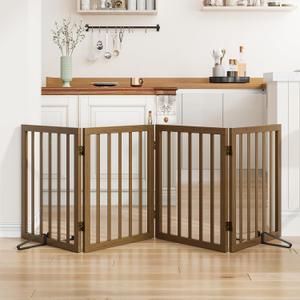 Dog Gate for Stairs,Foldable Dog Gate for Indoor Doorways House,Freestanding Pet Gates for Dogs,Doogie Puppy Fence Gate