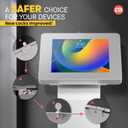 Premium Kiosk Floor Stand CTA Locking Support Base Kiosk for iPad 11 (A16) - Pro 11-inch M4 - Air 11-inch M3- iPad 10th Gen - Galaxy Tab & More Tablets - Silver - (PAD-PARAFS)