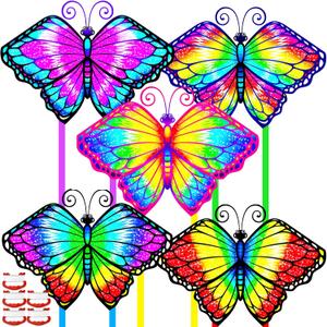 5 Pack Kite for Kids Adults, Butterfly Kites for Kids Ages 4-8 8-12, Rainbow Kites for Toddlers Age 3-5 Beginners Easy to Fly in Low Wind- Large Kite for Family Beach Outdoor Games and Activities