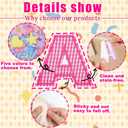 NICEVINYL Self-Adhesive Letter Patches for Bags: 78PCS Multicolor Varsity Letters Fabric Sticker for Hats - Cute Flower Star Heart Lightning Bows Stick on Patches for DIY Backpacks Shirts Gifts