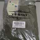 YESNO Casual Wide Leg Jumpsuits for Women Boho Floral Pleated Overalls Rompers Summer Outfits with Pockets S P0D Solid Army Green (Green, S)