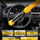 SEALIGHT Steering Wheel Lock Anti-Theft Car Device, Adjustable Steering Wheel Lock for Cars, Double Hooks & Heavy Duty Car Security Lock for Cars Trucks Vans SUV(with 2 Keys)