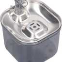 Cat Water Fountain Filtration System Infrared Induction 304 Stainless Steel Automatic Pet Water Dispenser