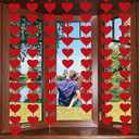 72 Red Hearts Felt Garland - NO DIY - Valentines Red Heart Hanging String Garland - Valentines Decor - Valentine Decorations - Valentines Wedding Anniversary Birthday Party Supplies