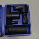 5PCS Oxygen Sensor Wrench & Thread Repair Kit, Offset Low Profile O2 Sensor Socket Set with Thread Chasers, Chrome Vanadium Steel Automotive Tool for Removal and Installation