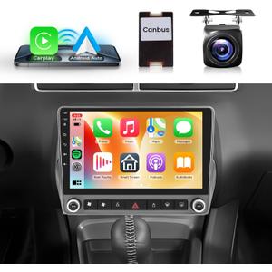 8 Core 4+64G Car Stereo for Chevrolet Chevy Camaro 2008-2015 Android Car Radio, Wireless Carplay Android Auto, 9'' Touchscreen Head Unit Mirror Link GPS WiFi Bluetooth FM/RDS DSP Backup Camera SWC