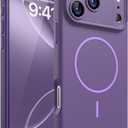 Magnetic for iPhone 17 Pro Max Case, [Matte Solid Color] [Full Camera Protection] Protective Case for iPhone 17 Pro Max - Deep Purple