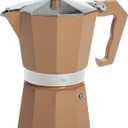 Primula Classic Stovetop Espresso and Coffee Maker, Moka Pot for Italian and Cuban Caf Brewing, Greca Coffee Maker, Cafeteras, 6 Espresso Cups, Caramel