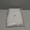 homing Rectangle Vinyl Tablecloth, Waterproof Spillproof Plastic Flannel Backed Table Cloth, Wipe Clean Table Cover for Dining, Buffet Parties and Camping (White, 60" x 84")