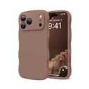 BENTOBEN Magnetic for iPhone 17 Pro Max Case with Cute Ribbon Bows Pattern, [Compatible with MagSafe] Translucent Matte Anti-Slip Slim Women Girl Protective Cover for iPhone 17 Pro Max 6.9", Brown