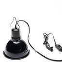 Reptile Light Fixture, 5.5 Inch Max 200W Deep Dome Heat Lamp with Optical Reflection, UVB Basking Lamp for Amphibian & Reptile Terrariums