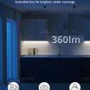23.6in Under Cabinet Lighting, 101-LED, Dimmable, Rechargeable 4400mAh Battery, Indoor Wireless Motion Sensor Closet Light for Kitchen, Counter, Wardrobe (Silver)