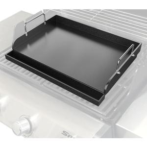 Cast Iron Griddle for Gas Grill, Nanoceramic Nonstick Flat Top Griddle Insert for Outdoor Gas Grill (17" x 13" x 5.5")