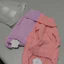 KCFESTIHUE 2 Pack Dog Sweaters for Small Dogs Turtleneck Pullover Cable Knit Puppy Stretch Clothes Chihuahua Yorkie Pomeranian Toy Poodle Boy Girl Pets Winter Doggie Clothes (S, Pink & Purple)