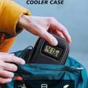 YOUSHARES Insulin Cooler Travel Case with Temperature Display - Refrigerated Medicine Cooling Bag with 2 TSA Approved Ice Pack, Medication Pen Diabetic Supplies Organizer for Trip and Daily