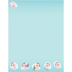 3 x Great Papers! Merry Pig Letterhead, 8.5" x 11", 80 Count (2019117)