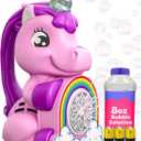 Move2Play, Unicorn Bubble Blower | Basket Stuffer | Bubble Machine | Toy for Toddlers, Boys and Girls | Indoor & Outdoor | Birthday Party | Summer Fun | Gift for Girl 1, 2, 3, 4+ Years Old