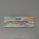 Artdone Metallic Nail Art Pens, Liner Brushes Set, 5PCS Pink Color Nail Tools For Long Lines, Thin Details, Fine Drawing, Liner Brush UV Gel Polish Painting Nail Design Sizes 5/8/12/20/25mm,  Pink