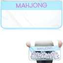Sunnymove 1 PCS American Mahjong Bag - Empty Mahjong Tiles Bag Only with Zippered & Letters, Case Only (Blue,Moh-jong)