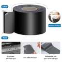Deck Joist Tape 4"50,4 Pack Weather-Resistant Butyl Joists Tape Waterproof Flashing Tape, Self-Adhesive Joist Tape Decking for Wood Decks Joist Beams Roof