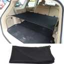 Rear Trunk Security Cargo Luggage Shade Cover Compatible with Nissan Pathfinder 2013-2018, Rear Cargo Cover Rear Trunk Security Shade Luggage Cover Accessories (Black)