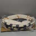 BCAN 36'' Toddler Trampoline, ASTM Certified-Foldable Mini Trampolines for Kids Ages 1-6, Adjustable Handle, Safety Pad & Foldable Legs, Baby Trampoline Indoor/Garden, Gift for Boy and Girl (Beige-Classic)