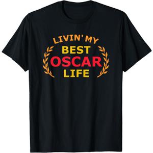 Oscar Name T-Shirt (Black, XXL)