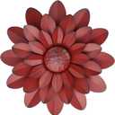 EASICUTI Coral Multiple Layer Metal Flower Wall Art Decor Hanging For Indoor Outdoor Home Bathroom Kitchen Dining Room Bedroom Living Room Farmhouse Or Wall Sculptures 12 Inch