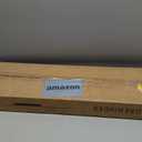 Solid Wood Dual Monitor Stand Riser  43" Oak Desk Shelf for 2 Monitors with Tray & Wool Felt, Organizer for Desktop, Laptop and Office (Solid Oak)