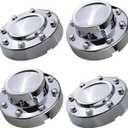 TQPONLY Chrome Dually Wheel Center Cap | Compatible with 2011-2018 Dodge Ram 3500 Accessories | Front & Rear Side 1-Ton DRW 8 Lug 10 Hole Alloy Wheel