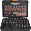 Bolt Extractor Set, 32Pcs Stripped Bolt Remover Lug Nut Extractor Set, Lug Nut Remover for Broken Damaged Rounded-Off Bolts, Nuts, Bolts, Studs, Threaded Tubes