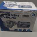 DV-90 Magnetic Dryer Vent Connector Kit - Airtight Quick-Installation for Tight Spaces, Easy lint Cleaning, Strong Magnet Self-Alignment Design with 2.6ft 6" Duct & two Clamps