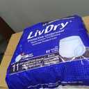 LivDry Adult Incontinence Underwear, Extra Absorbency Adult Diapers, Leak Protection (XXX-Large (11 Count))