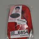 MAGQOO Red Wigs for Women Girls Bright Neon Red Wig with Bangs Long Curly Wavy Wigs Halloween Cosplay Costume Party Wig Synthetic Heat Resistant