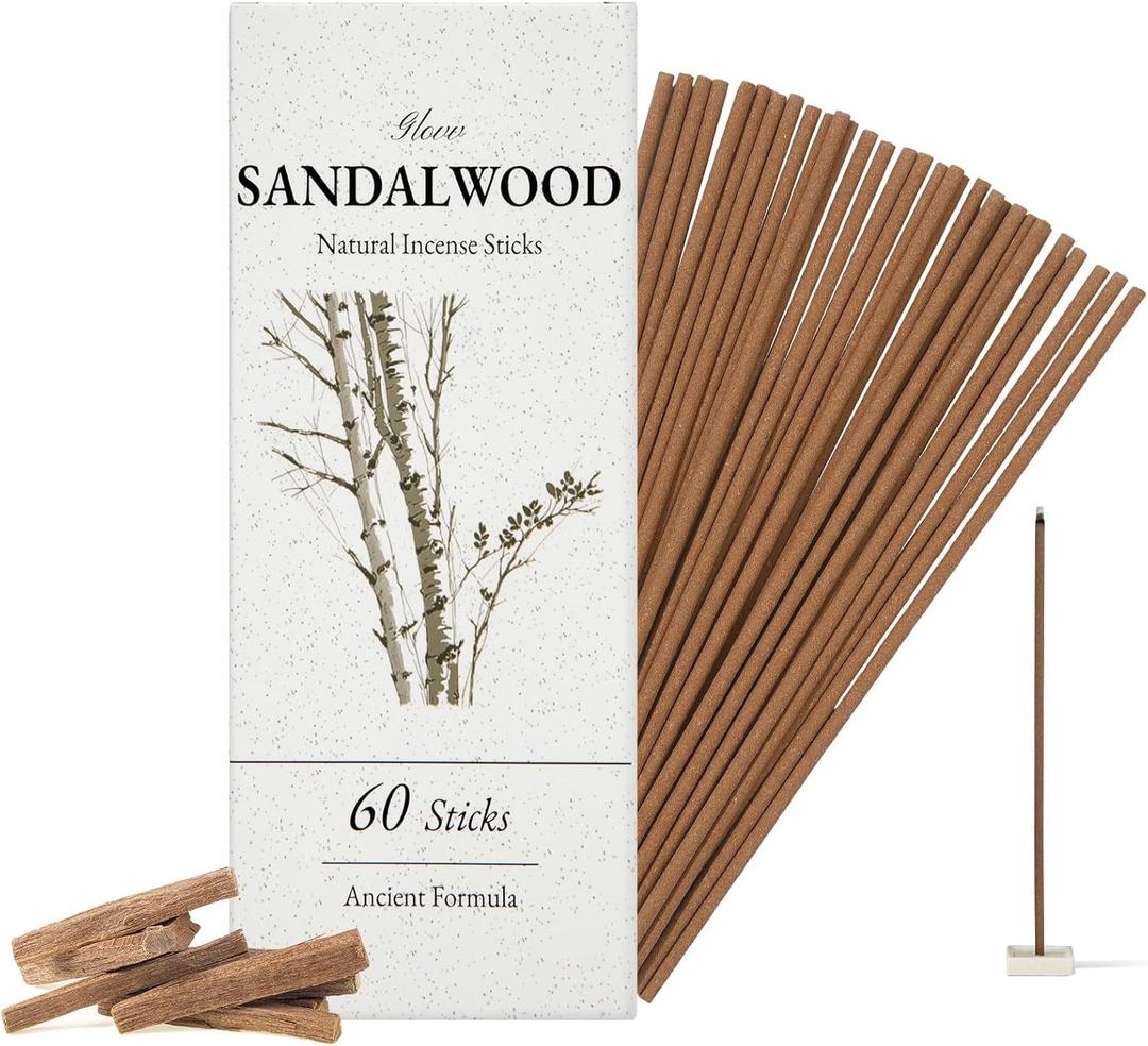 Incense Sticks 60 Pack, Natural Fragrance, Ideal Choice for Yoga, Meditation and Relaxation, Air Purifying Aromatherapy and Long-Lasting Burn
