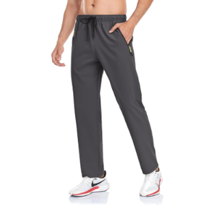 Rapoo Men's Lightweight Pants with Zipper Pockets Quick Dry Workout Athletic Travel Pants