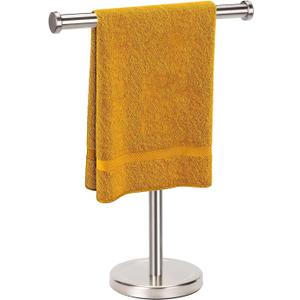Hand Towel Holder Stand with Heavy Base, Hand Towel Rack for Bathroom (Stainless Steel, Brushed Nickel)