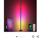 Smart RGBICW LED Corner Floor Lamp - 16 Million DIY Colors, 68+ Scenes, Music Sync, App & Remote Control, Color-Changing Ambient Lighting for Living Rooms, Bedrooms, and Gaming Rooms