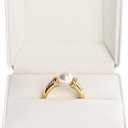 Leather Ring Box Jewelry Gift Box Ring Holder Storage Case for Proposal,Wedding,Mother's Day,Valentine's Day Gift (White)