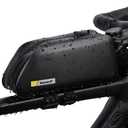 Rhinowalk Top Tube Bag - Stable & Waterproof Professional Cycling Accessory (Matte Black)