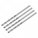 uxcell Solid Carbide Drill Bits, 1.6mm C2/K20 Tungsten Carbide Jobber Drill Bits Straight Shank Drilling Tool for Stainless Steel Aluminum Iron Metal Plastic 4pcs