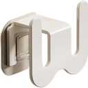 Bathroom Hanging Slipper Organizer, No Drill Space Saver for Closet, Entryway, Dorm (White)