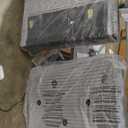 118 inch Oversized U Shaped Sectional Sleeper Sofa with Pull Out Couch Bed , Plush Corduroy Convertible Pullout Sofabed with Storage Chaise & Shelves,6 Seater Corner Couches for Living Room Office