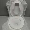 Aquatiz Elongated Toilet Seat with Built-in Toddler Seat, Soft Close Kids Toilet Seat Attachment, Ideal for Potty Training